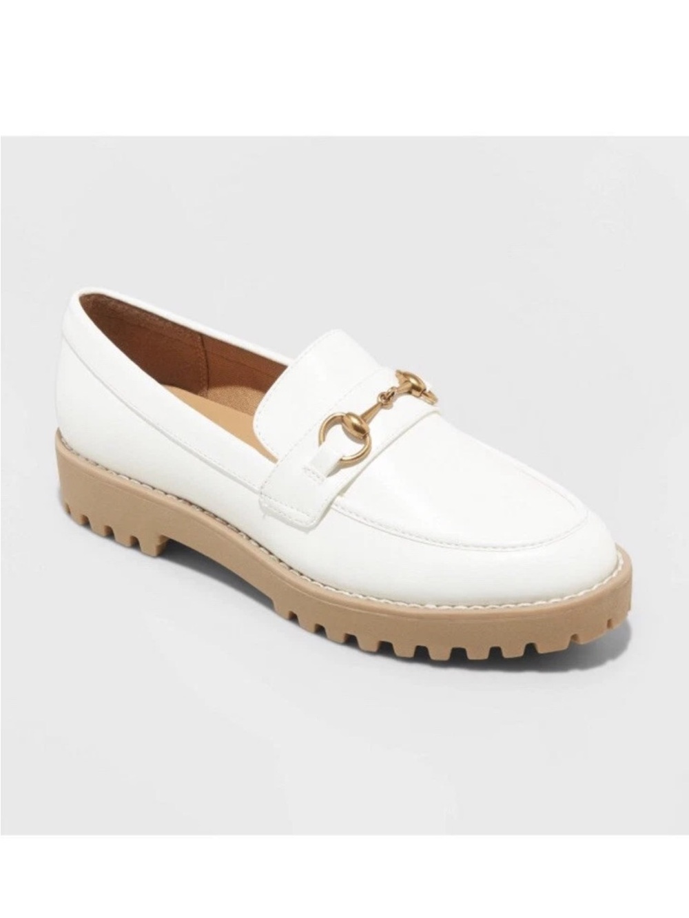 NWT New A New Day Danica White Memory Foam Loafers 8